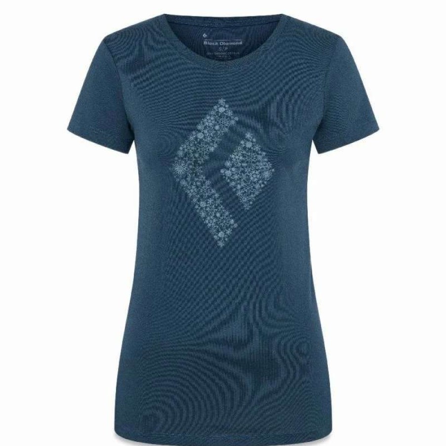 Femme * | Vente Flash Black Diamond Snow Diamond Tee T-Shirt Femme Azurite