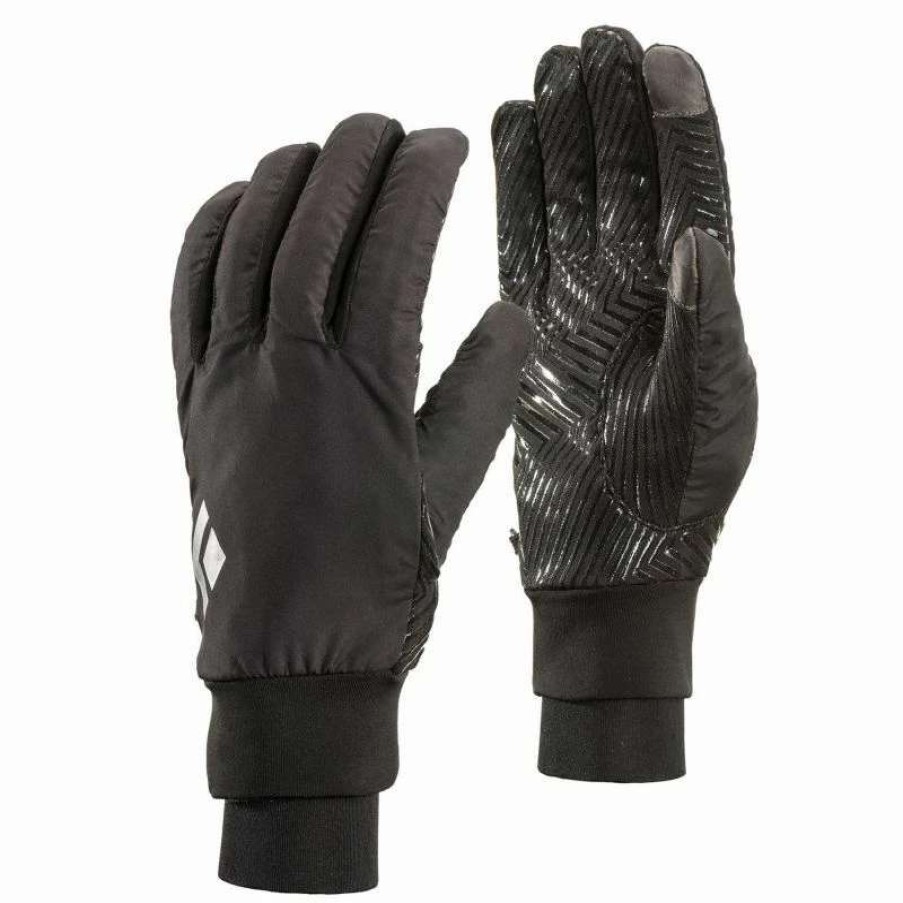 Homme * | Meilleure Vente Diamond Mont Blanc Gants Running Black