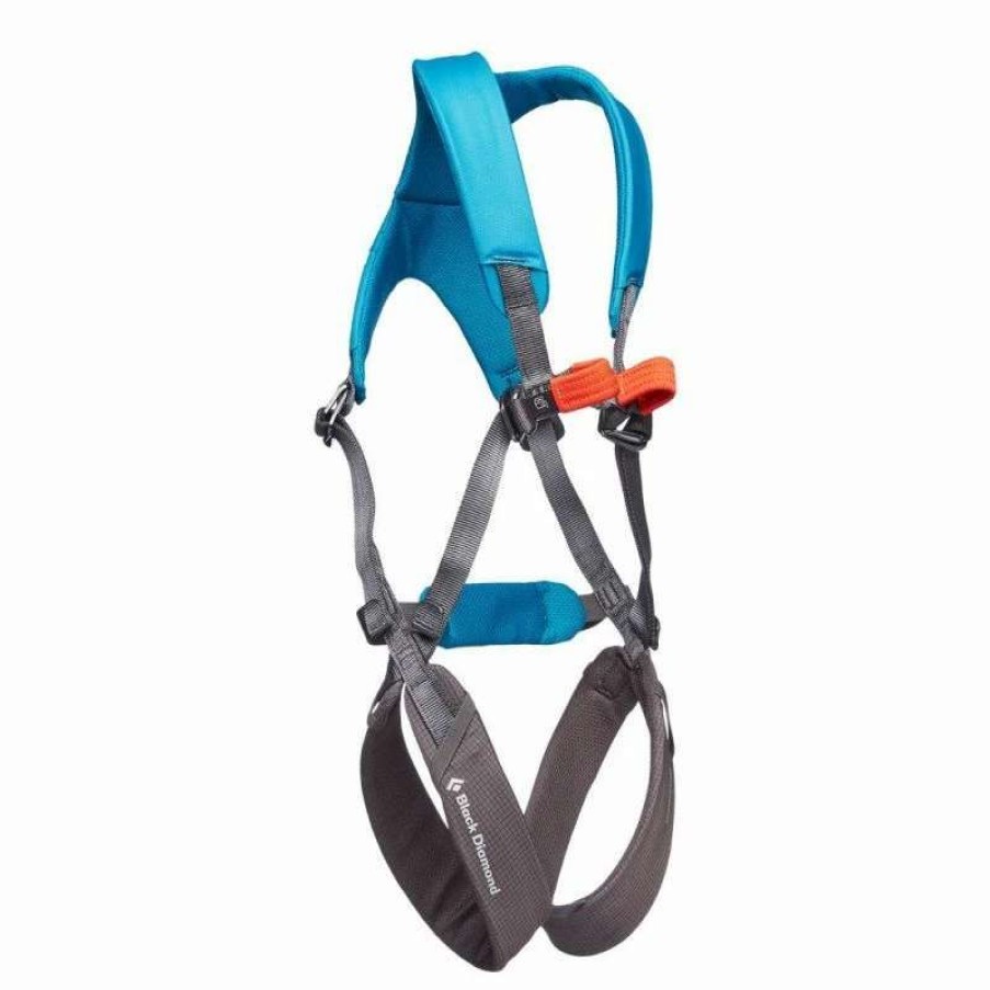 Escalade * | Meilleure Affaire Black Diamond Momentum Harness Kids Full Body Baudrier Enfant Azul