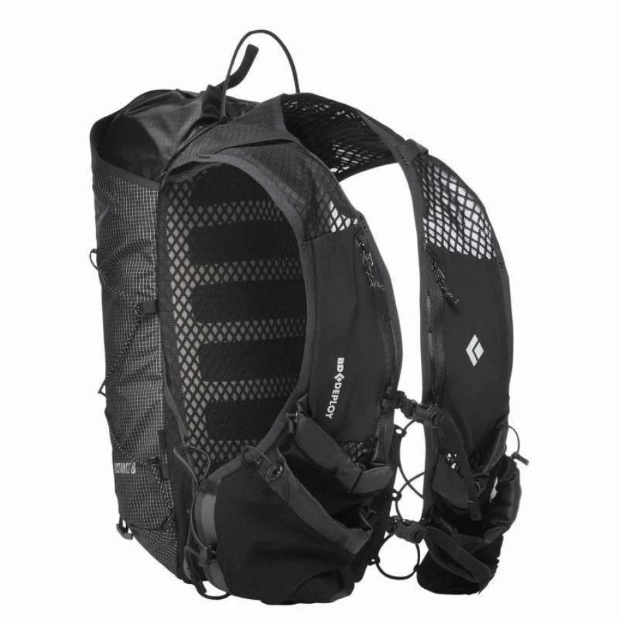 Trail-Running * | Meilleure Affaire Diamond Distance 8 Sac A Dos Randonnee Black