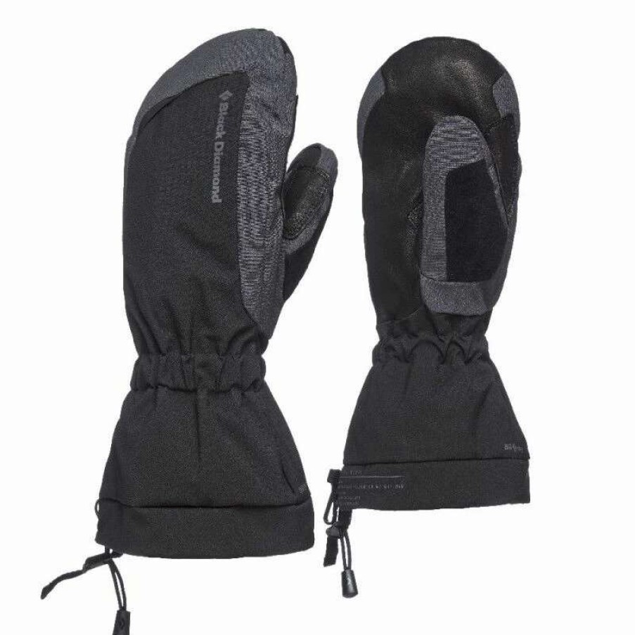 Homme * | Acheter Diamond Glissade Mitts Moufles Homme Black