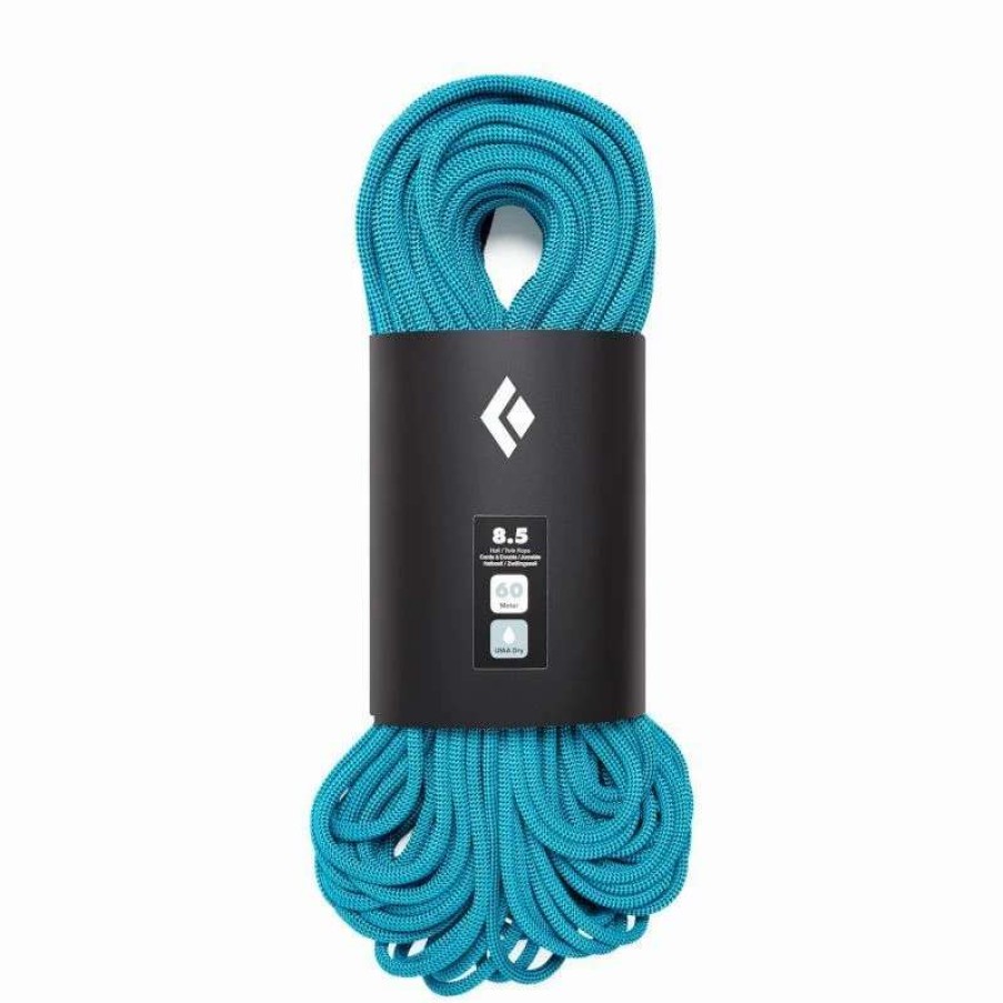 Escalade * | Promo Black Diamond 8.5 Rope Dry Corde Ultra Blue