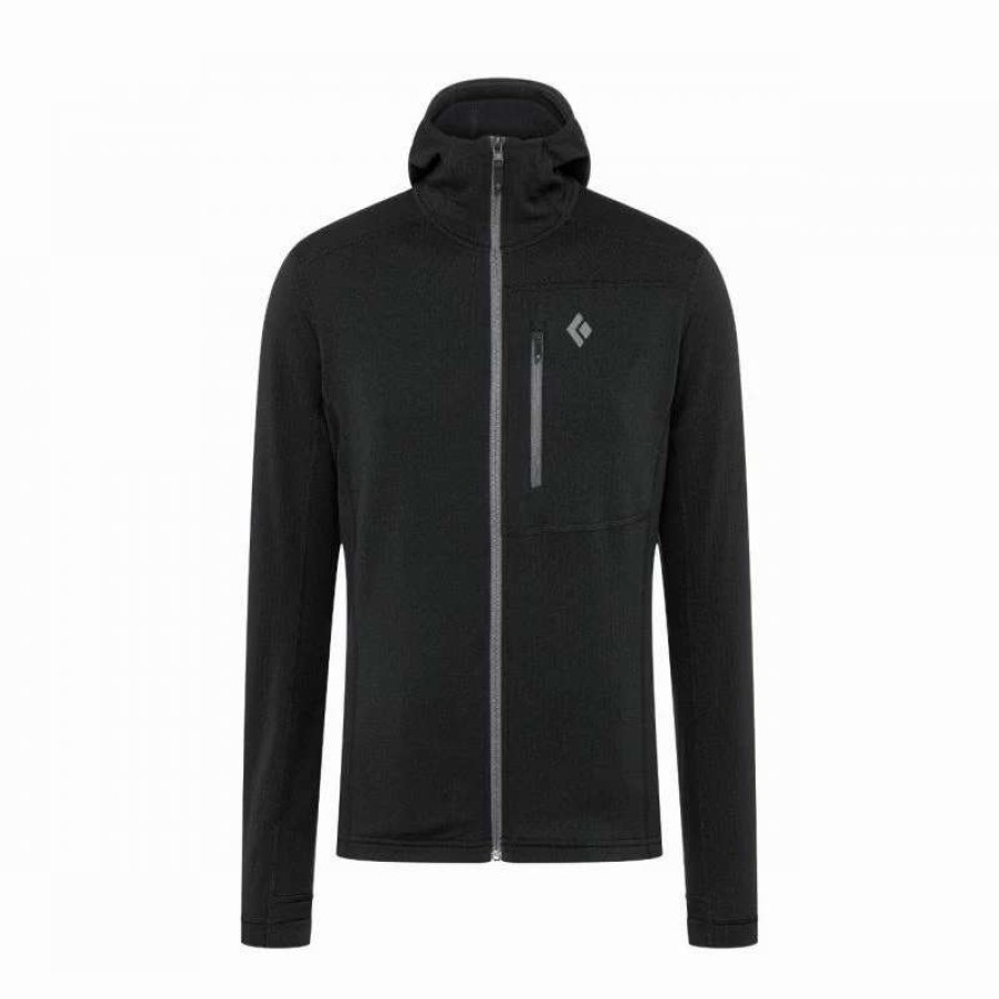 Homme * | Acheter Diamond Coefficient Fleece Hoody Polaire Homme Black