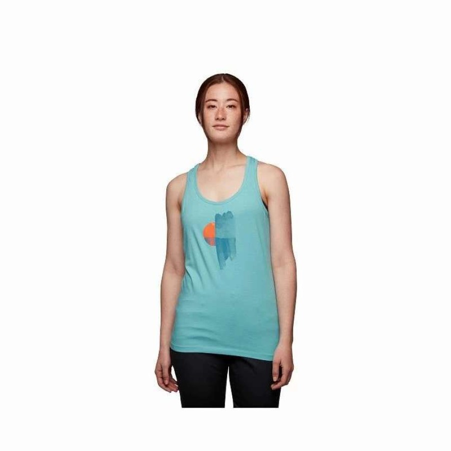 Femme * | Offres Black Diamond Luminary Tank Tank Top Coastal Blue