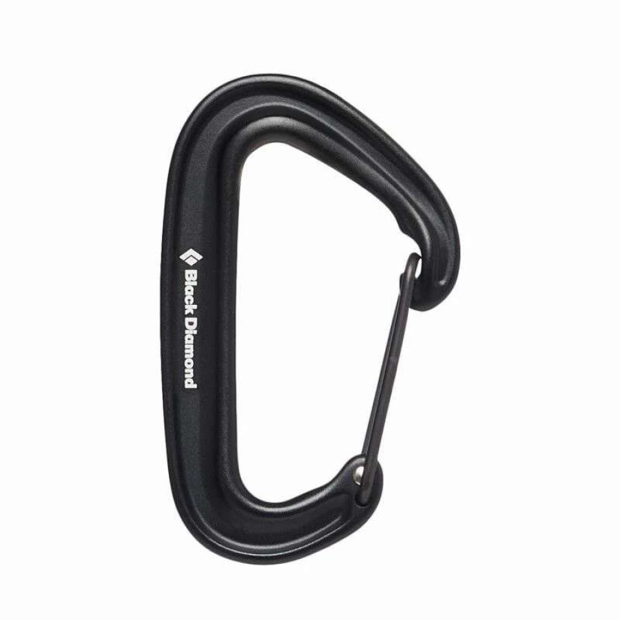 Escalade * | Budget Diamond Miniwire Carabiner Mousqueton Black