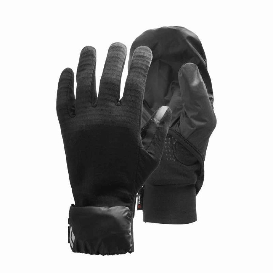 Homme * | Le Moins Cher Diamond Wind Hood Gridtech Gloves Gants Randonnee Black