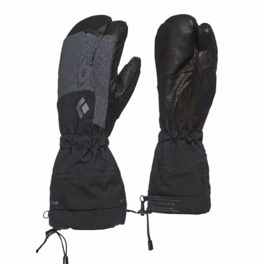 Homme * | Tout Neuf Diamond Soloist Finger Gloves Gants Alpinisme Homme Black