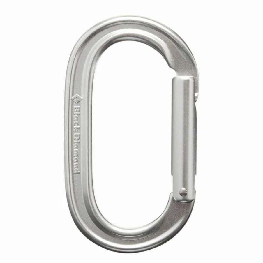 Escalade * | Meilleur Prix Black Diamond Oval Keylock Carabiner Mousqueton Polished