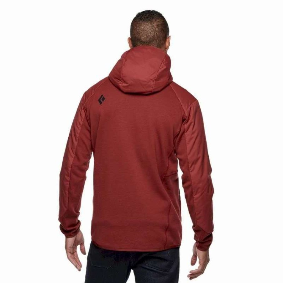 Homme * | Les Meilleures Critiques De Black Diamond First Light Hoody Hybrid Veste Homme Dark Crimson