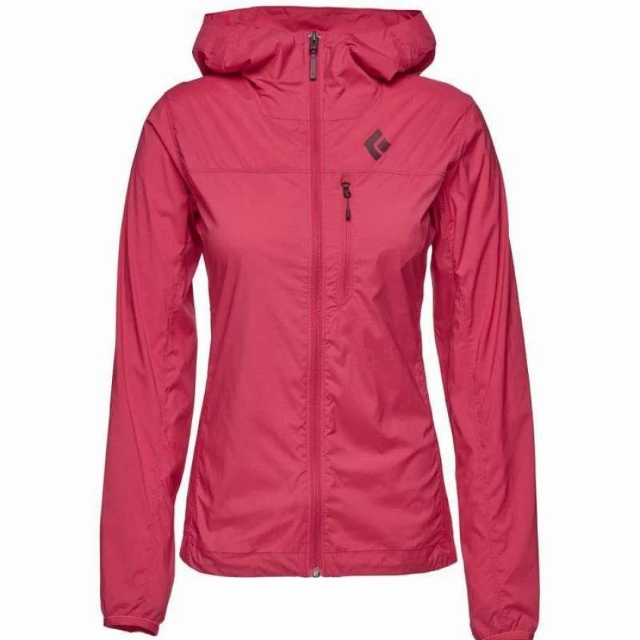 Femme * | Budget Black Diamond W Alpine Start Hoody Veste Coupe-Vent Femme Pomegranate