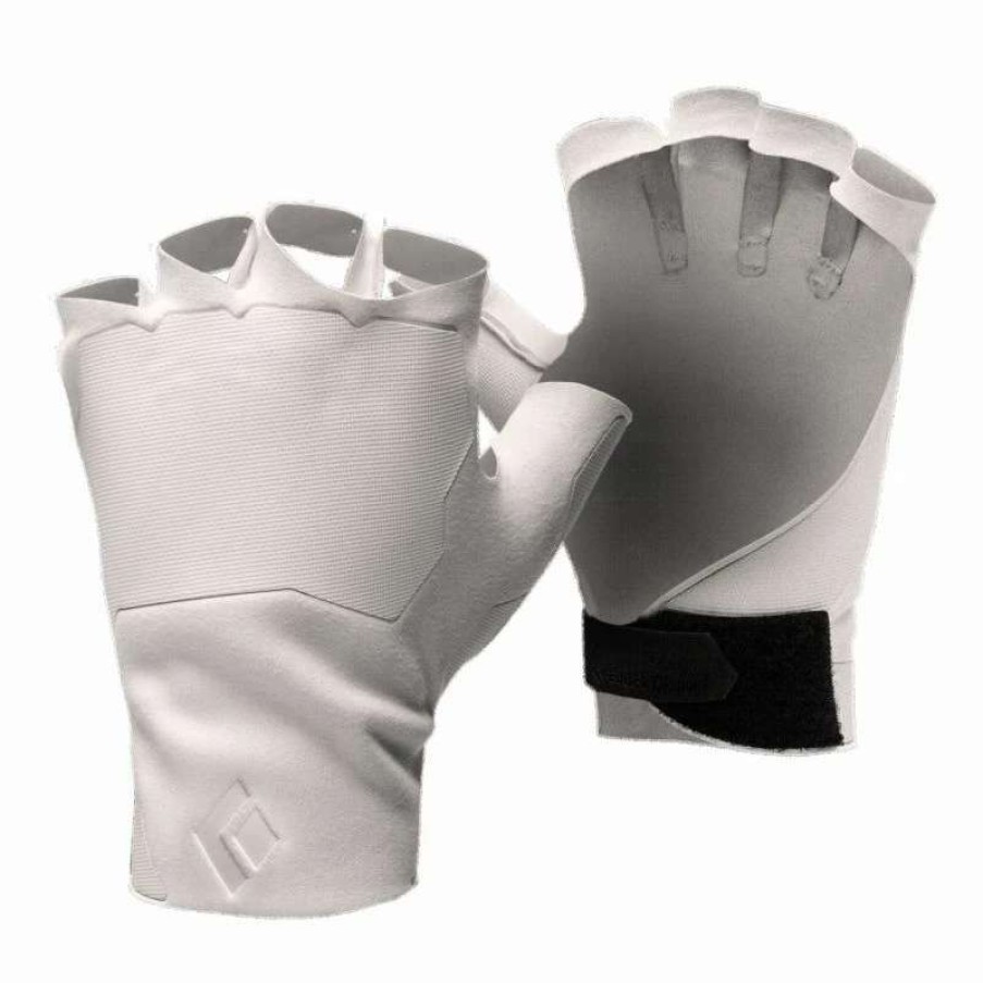 Homme * | Promo Black Diamond Crack Gloves Gants Escalade White